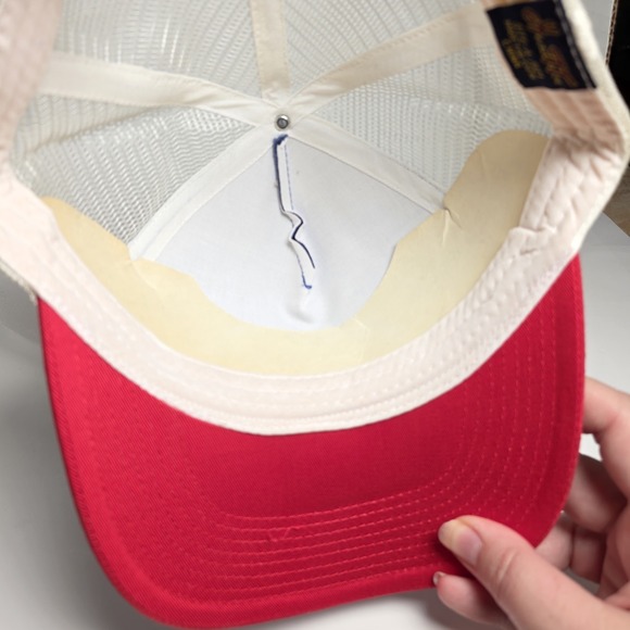 Pabst Blue Ribbon Pbr Trucker Hat Cap Snapback Foam Mesh EUC Vintage - Picture 6 of 8